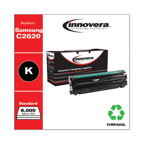Innovera Remanufactured Black Toner, Replacement for Samsung C2620, 6,000 Page-Yield IVRK505L