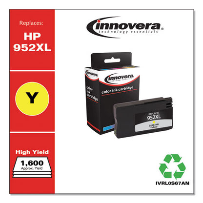 Innovera 952XL (L0S67AN) High-Yield Yellow Ink Cartridge IVRL0S67AN