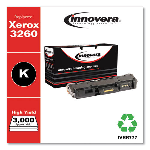 Innovera Remanufactured Black High-Yield Toner, Replacement for Xerox 106R02777, 3,000 Page-Yield IVRR777