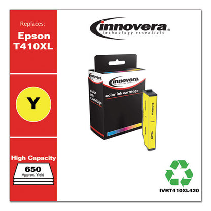Innovera T410XL (T410XL420) Remanufactured High-Yield Yellow Ink Cartridge IVRT410XL420