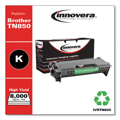 Innovera Remanufactured Black High-Yield Toner, Replacement for Brother TN850, 8,000 Page-Yield IVRTN850