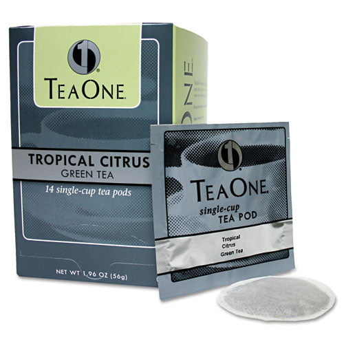 Tea One Tea Pods Tropical Citrus Green (14 Pods) 20700
