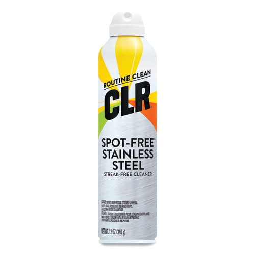 CLR Spot-Free Stainless Steel Cleaner, Citrus, 12 oz Can, 6-Carton CSS-12