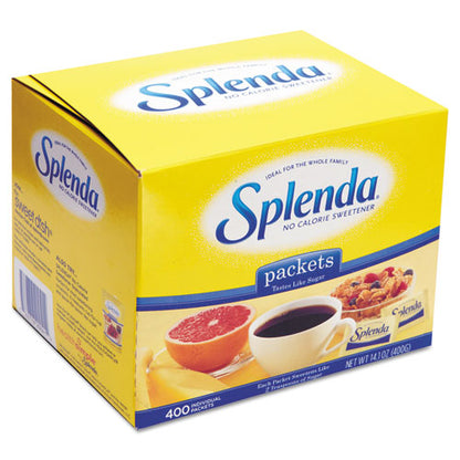 Splenda No Calorie Sweetener Packets, 0.035 oz Packets, 400-Box, 6 Boxes-Carton JON 200411