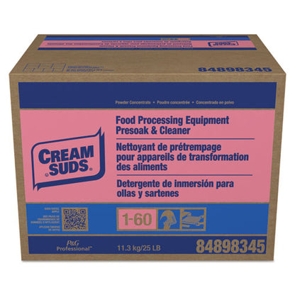 Cream Suds Manual Pot and Pan Detergent with Phosphate, Baby Powder Scent, Powder, 25 lb Box 02100