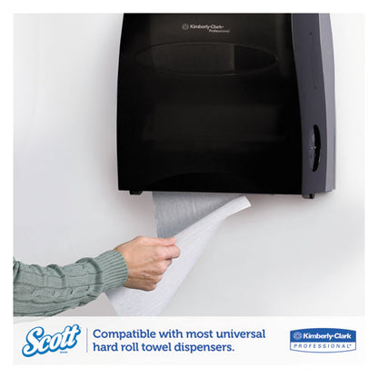 Scott Essential Hard Roll Towel, 1.5" Core, 8 x 800ft, White, 12 Rolls-Carton 1040