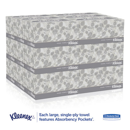 Kleenex Hand Towels, Pop-Up Box, Cloth, 9 X 10 Â½, 120-Box, 18 Boxes-Carton KCC 01701