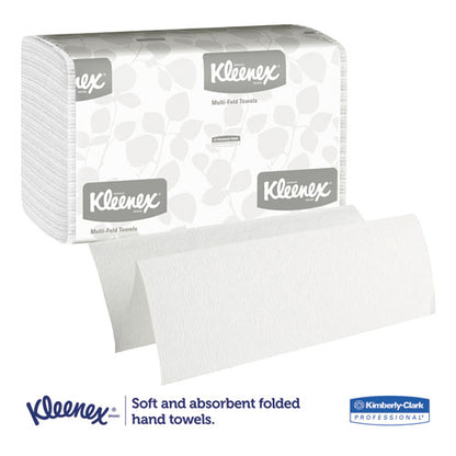Kleenex Multi-Fold Paper Towels, 9 1-5 x 9 2-5, White, 150-Pack, 16 Packs-Carton 1890