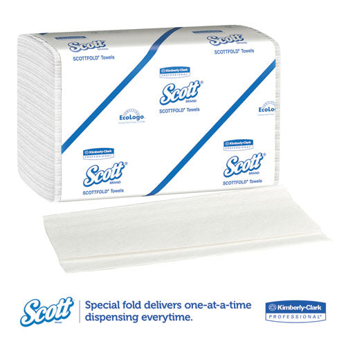 Scott Pro Scottfold Towels, 7 4-5 x 12 2-5, White, 175 Towels-Pack, 25 Packs-Carton 01960