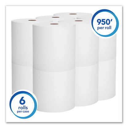 Scott Essential High Capacity Hard Roll Towel, 1.75" Core, 8 x 950ft, White,6 Rolls-CT 02000