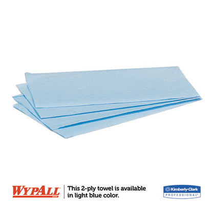 WypAll L10 Windshield Wipers, Banded, 2-Ply, 9.3 x 10.25, 140-Pack, 16 Packs-Carton KCC 05120
