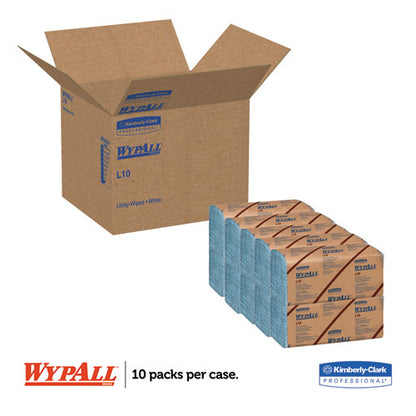 WypAll L10 Windshield Towels, 1-Ply, 9 1-10 x 10 1-4, 1-Ply, 224-Pack, 10 Packs-Carton KCC 05123