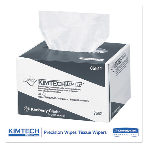 Kimtech Precision Wipers, POP-UP Box, 1-Ply, 4 2-5 x 8 2-5, White, 280-BX, 60 BX-CT 5511