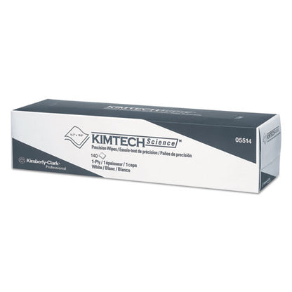 Kimtech Precision Wiper, POP-UP Box, 1-Ply, 14.7" x 16.6" White, 140-Box, 15 Boxes-Carton 5514