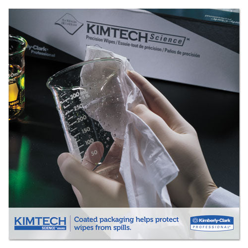 Kimtech Precision Wipers, POP-UP Box, 2-Ply, 14.7 x 16.6, White, 90-Box 5517