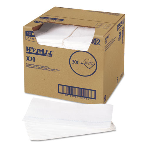 WypAll X70 Wipers, Kimfresh Antimicrobial, 12 1-2 x 23 1-2, White, 300-Box 5925