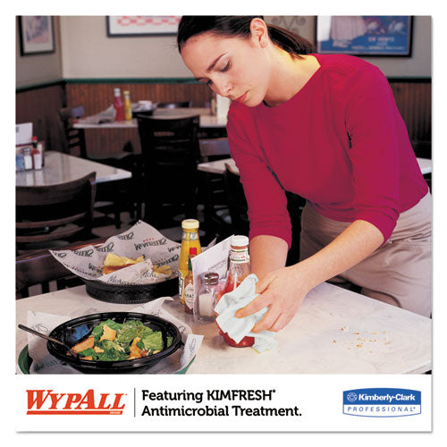 WypAll X80 Foodservice Towel, Kimfresh Antimicrobial Hydroknit, 12 1-2 x 23 1-2, 150-Ct 6280