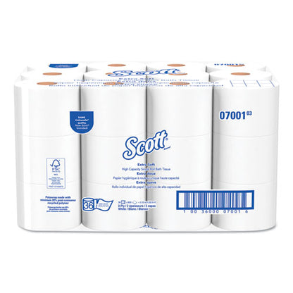 Scott Essential Extra Soft Coreless Toilet Tissue Paper 2 Ply 800 Sheets White (36 Rolls) 07001