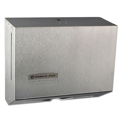 Kimberly-Clark Professional Windows Scottfold Compact Towel Dispenser, 10.6 x 4.75 x 9, Stainless Steel KCC 09216