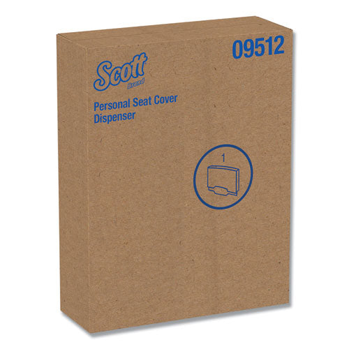 Scott Personal Seat Cover Dispenser, 16.6 x 2.5 x 12.3, Stainless Steel KCC 09512