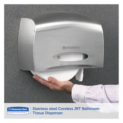 Scott Pro Coreless Jumbo Roll Tissue Dispenser, EZ Load, 6x9.8x14.3, Stainless Steel 9601