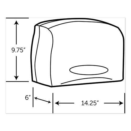 Scott Essential Coreless Jumbo Roll Tissue Dispenser,14 3-10 x 5 9-10 x 9 4-5,White 09603