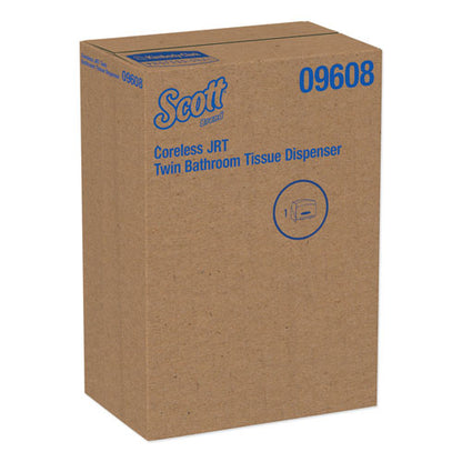 Scott Essential Coreless Twin Jumbo Roll Tissue Dispenser, 20 x 6 x 11, Black 09608