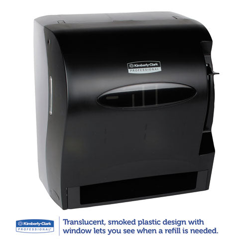 Kimberly-Clark Professional Lev-R-Matic Roll Towel Dispenser, 13.3 x 9.8 x 13.5, Smoke 09765