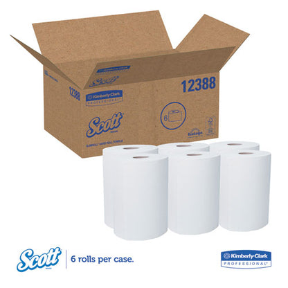 Scott Control Slimroll Towels, Absorbency Pockets, 8" x 580ft, White, 6 Rolls-Carton 12388