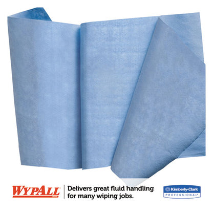 WypAll X90 Cloths, Jumbo Roll, 11 1-10 x 13 2-5, Denim Blue, 450-Roll, 1 Roll-Carton KCC 12889