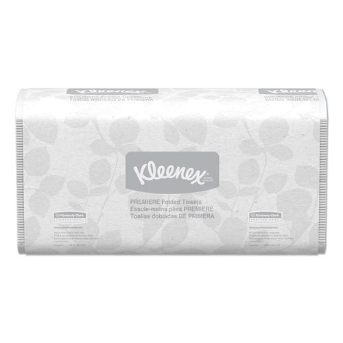 Kleenex Premiere Folded Towels, 7 4-5 x 12 2-5, White, 120-Pack, 25 Packs-Carton 13253