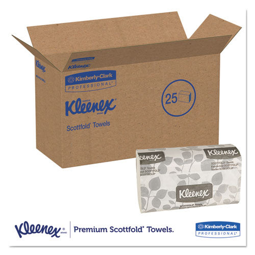 Kleenex Premiere Folded Towels, 7 4-5 x 12 2-5, White, 120-Pack, 25 Packs-Carton 13253