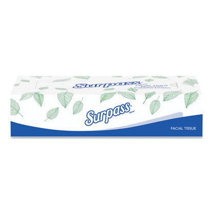Surpass Flat Box Facial Tissue 2 Ply 100 Sheets White (30 Pack) 21340