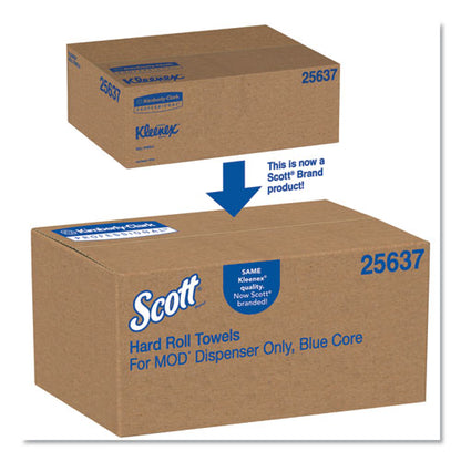 Scott Pro Plus Hard Roll Towels, Green Harvest, 8" x 700 ft, White, 6 Roll-Carton KCC 25637
