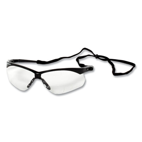KleenGuard V60 Nemesis Rx Reader Safety Glasses, Black Frame, Clear Lens, +3.0 Diopter Strength, 12-Carton KCC28630