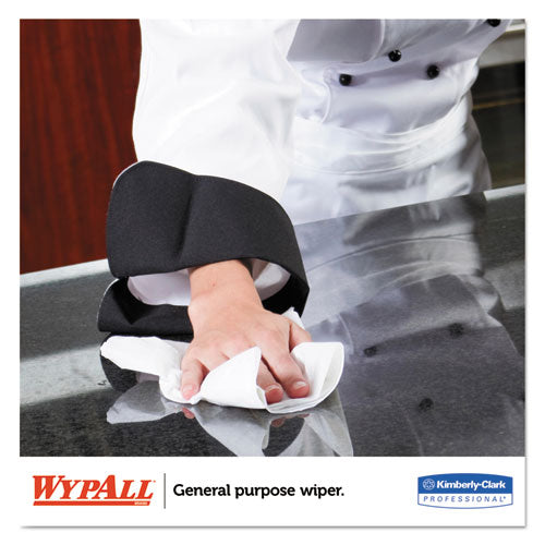 WypAll L20 Towels, Brag Box, 12 1-2 x 16 4-5, Multi-Ply, White, 176-Box 34607