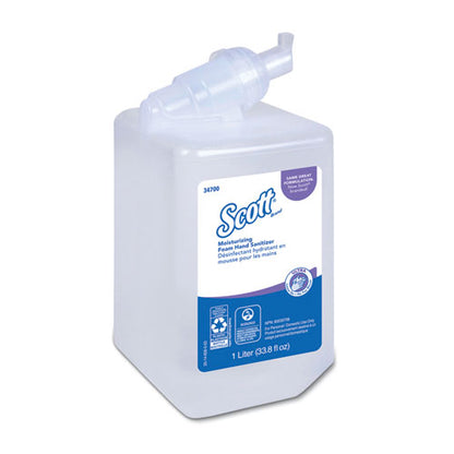 Scott Control Super Moisturizing Foam Hand Sanitizer, 1,000 mL, Clear, 6-Carton 34700
