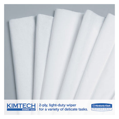 Kimtech Kimwipes Delicate Task Wipers, 2-Ply, 11 4-5 x 11 4-5, 119-Box, 15 Boxes-Carton 34705