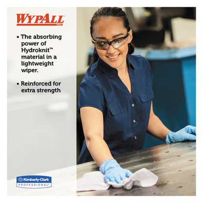 WypAll X60 Cloths, POP-UP Box, White, 9 1-8 x 16 7-8, 126-Box, 10 Boxes-Carton 34790CT