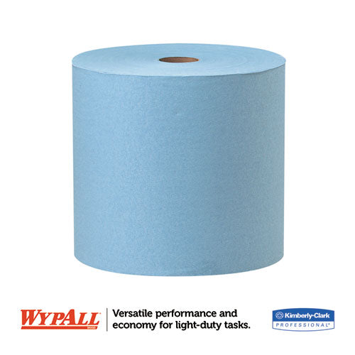 WypAll X60 Cloths, Jumbo Roll, 12 1-2 x 13 2-5, Blue, 1100-Roll 34965