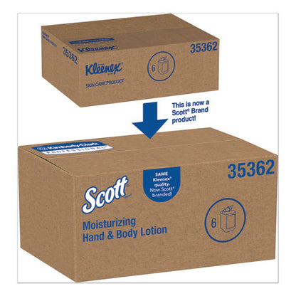Scott Control Moisturizing Hand and Body Lotion, 1 L Bottle, Fresh Scent, 6-Carton KCC 35362CT
