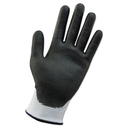 KleenGuard G60 ANSI Level 2 Cut-Resistant Glove White-Black Large (12 Pairs) 38691