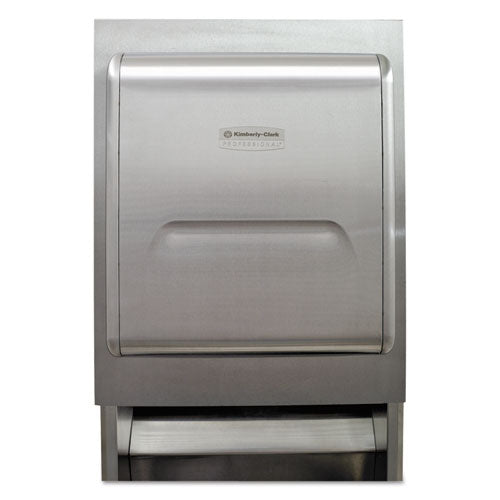 Kimberly-Clark Professional MOD Recessed Dispenser Housing with Trim Panel, 11.13 x 4 x 15.37, Stainless Steel 43823