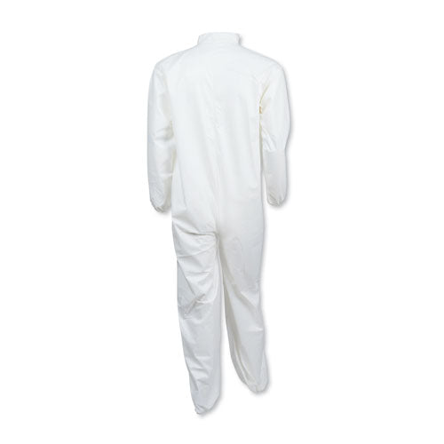 KleenGuard A40 Coveralls, Elastic Wrists-Ankles, X-Large, White 44314