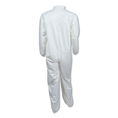 KleenGuard A40 Elastic-Cuff and Ankles Coveralls, 4X-Large, White, 25-Carton KCC 44317