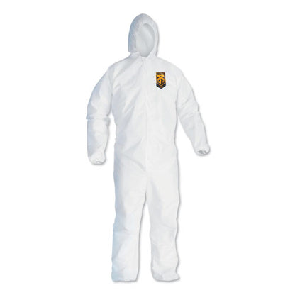 KleenGuard A40 Elastic-Cuff and Ankles Hooded Coveralls, White, 2X-Large, 25-Case KCC 44325
