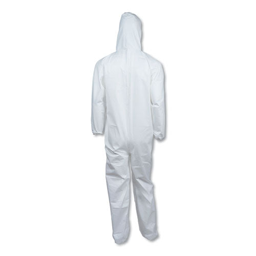 KleenGuard A40 Elastic-Cuff and Ankles Hooded Coveralls, White, 2X-Large, 25-Case KCC 44325