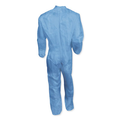 KleenGuard A60 Elastic-Cuff, Ankle and Back Coveralls, Blue, 2X-Large, 24-Carton KCC 45005