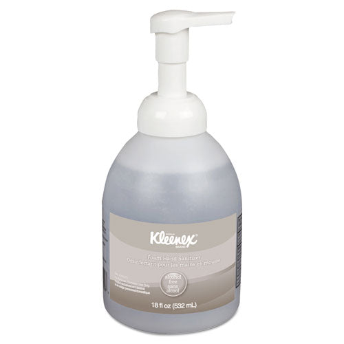 Kleenex Alcohol-Free Foam Hand Sanitizer, 18 oz Pump Bottle 45827EA