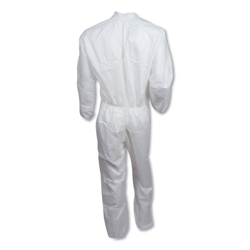 KleenGuard A30 Elastic-Back and Cuff Coveralls, White, 2X-Large, 25-Carton KCC 46105
